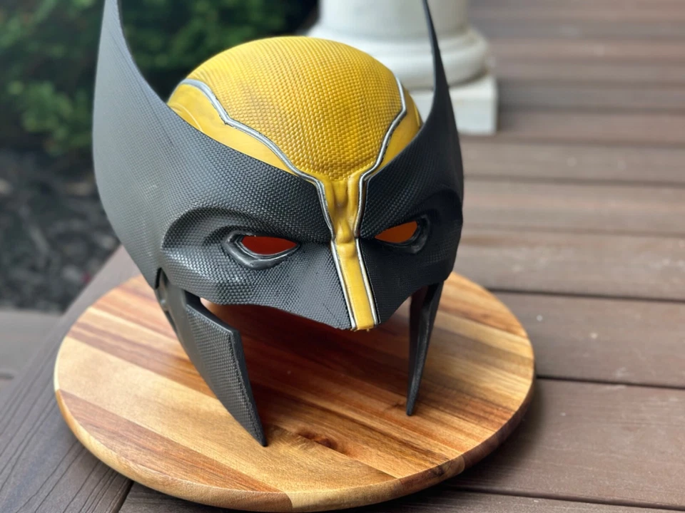 Weathered Wolverine Mask Helmet 3d Printed Logan  X-Men Wearable or Display - Image 2 of 4