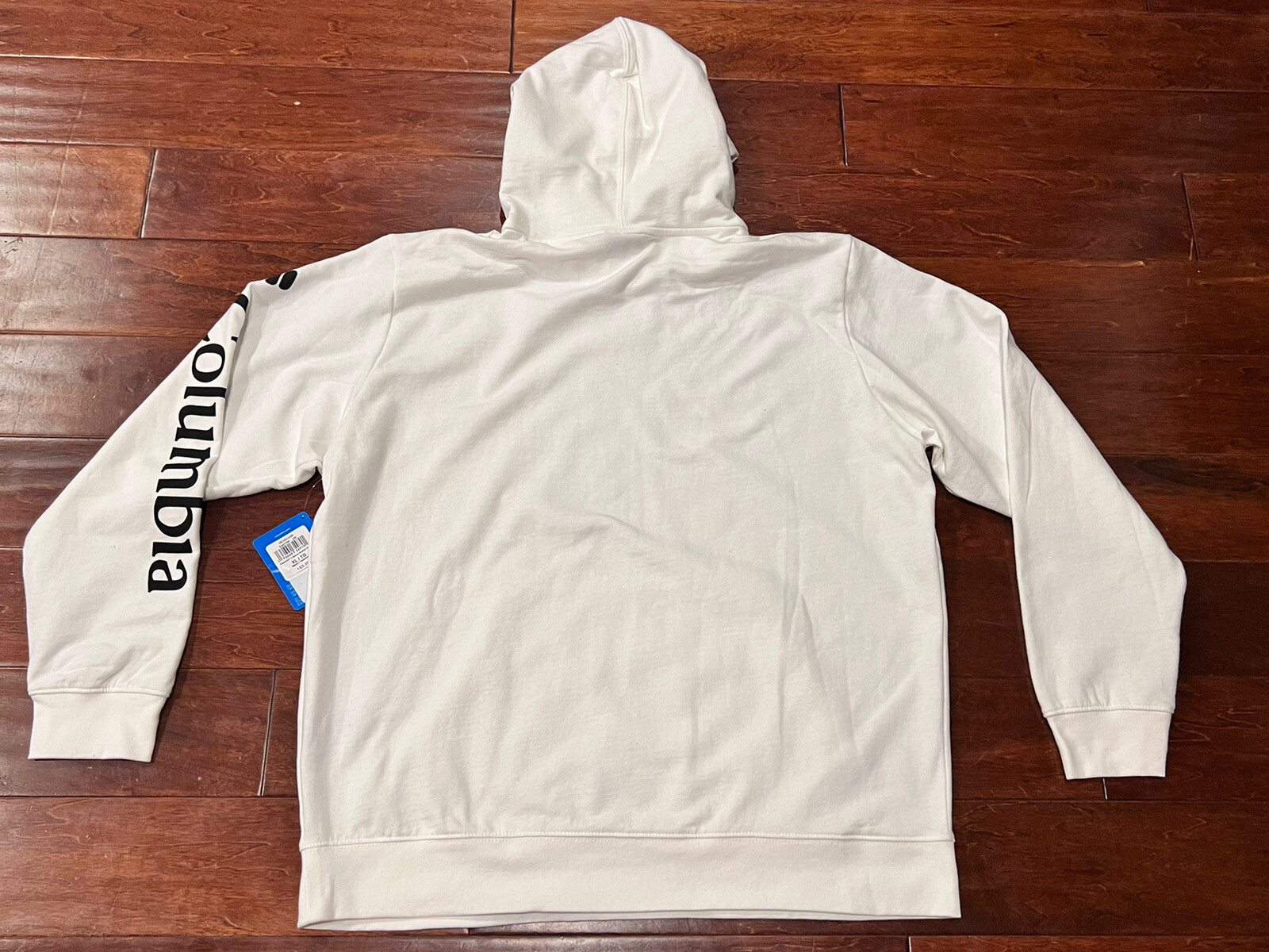 Columbia Mens Viewmont II White Black Graphic Sleeve Spell Out Hoodie 4XL  NWT | eBay