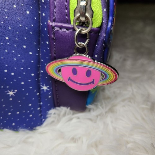 New Loungefly Lisa Frank Cosmic Alien Ride Mini Backpack RARE Zoomer & Zorbit - Picture 9 of 13