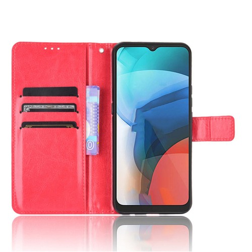 Leather for Motorola Moto E7 Phone Case Simple Solid Flip Protective Cover Parts - Picture 11 of 16
