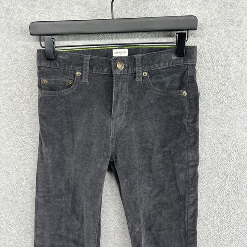 Crewcuts Jeans Kids Size 10 Corduroy Slim Gray 5 Pocket Adjustable - Picture 3 of 11