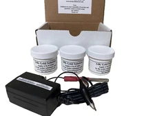 24kt Gold Plating Machine, kit, Combination 24K, 18K, 14K,  3 in 1 unit, Video