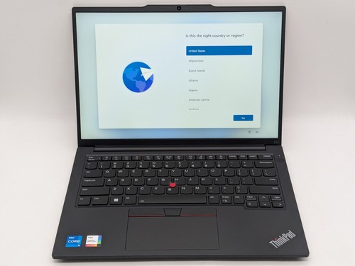 ThinkPad E14 Gen 5 14" FHD+ I5-1335U 256GB 16GB W11P Webcam Backlit FP Reader