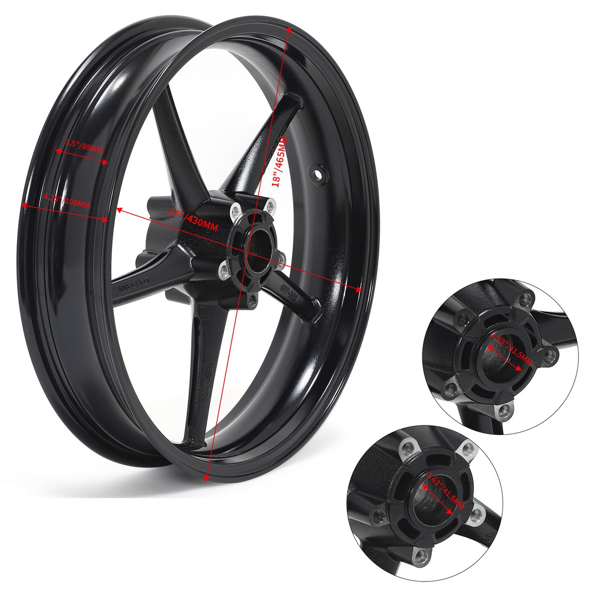 トライアンフ デイトナ675 純正 フロントホイール　17xMT3.5 トライアンフ デイトナ675 純正 フロントホイール 17xMT3.5 17x3