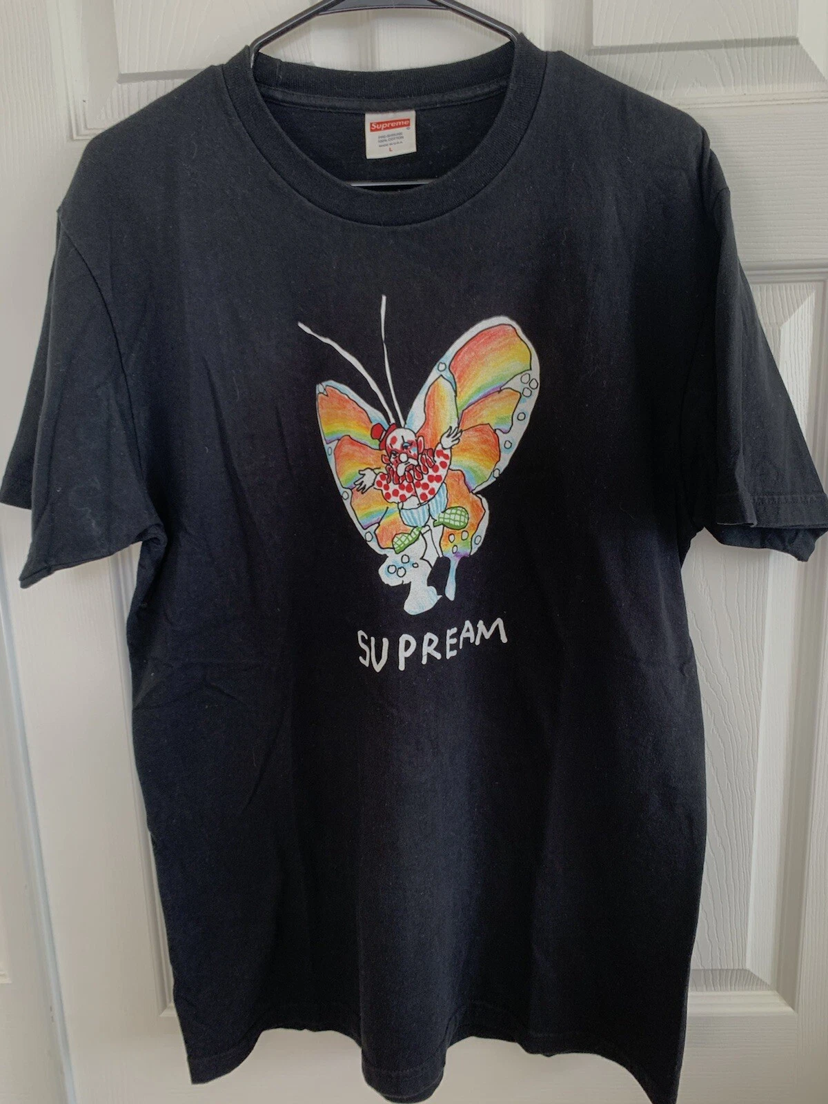 T shirt Supreme Gonz Butterfly noir taille L 2016 rare livraison rapide gratuite