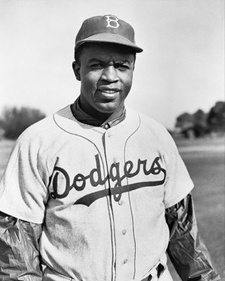 JACKIE ROBINSON IN BASEBALL UNIFORM 11x14 GLOSSY PHOTO PRINT