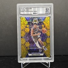 2022-23 Panini Mosaic Malik Monk #119 Fast Break Gold 07/10 BGN8.5