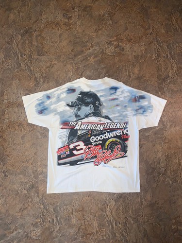 VTG 90s Dale Earnhardt #3 NASCAR All Over Print Winston Cup T Shirt Men's XL - Picture 7 of 9
