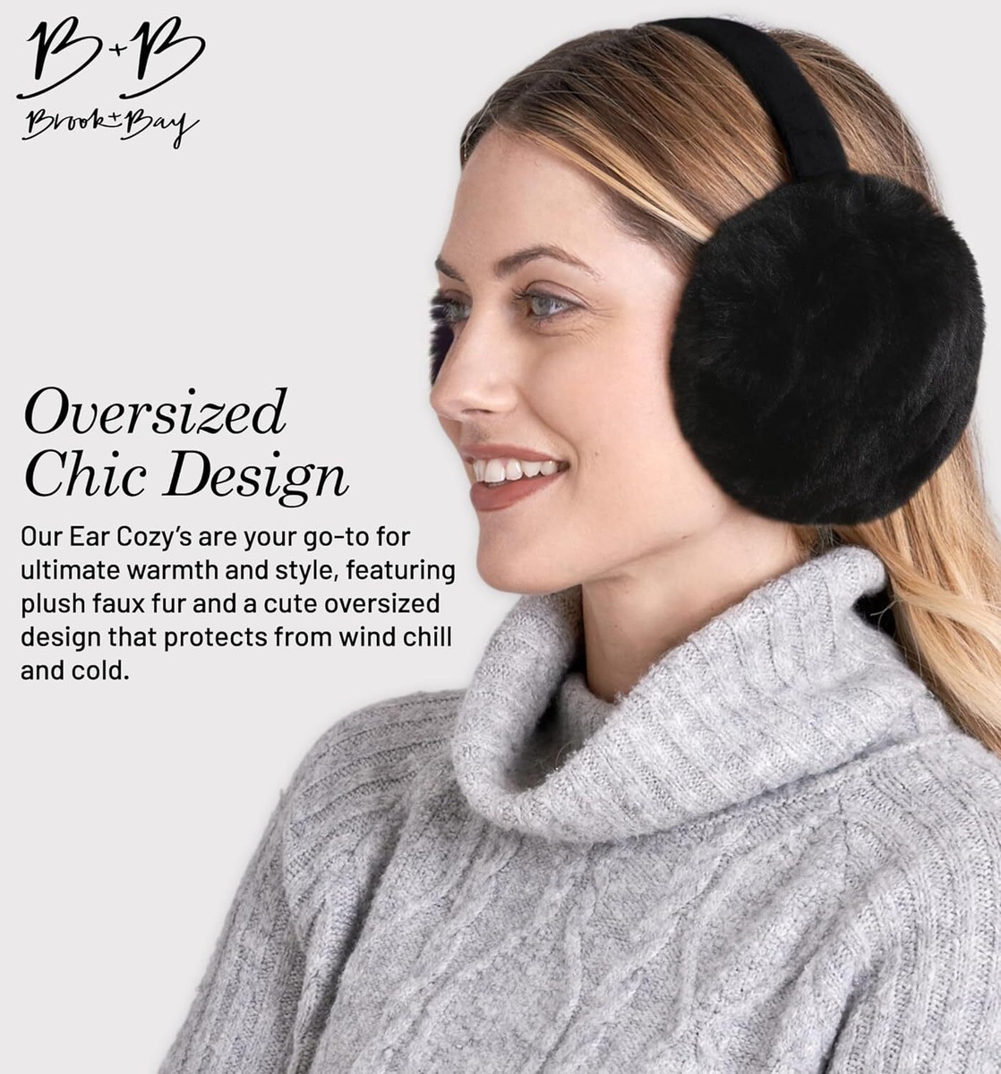 Brook + Bay Ear Muffs for Women - Winter Warmers - Soft Faux