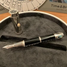 MONTEGRAPPA TIME & BRAIN FOUNTAIN PEN PEN LIMITED EDITION xxx/300 FINE NIB 18KT