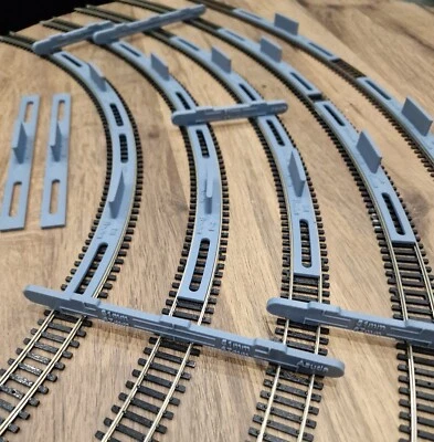 AZUDA OO/HO Gauge Mega Pack of Track Radius Template and Spacers set for Model Railway