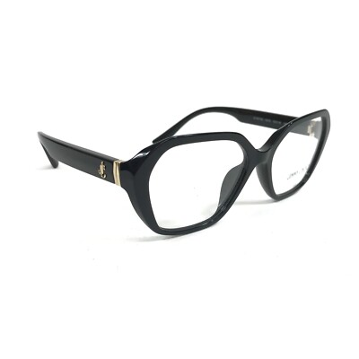 Jimmy Choo Eyeglasses Frames JC3013U 5000 Black Hexagonal