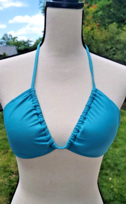 Johnny Was Sz S Ring Halter String Bikini Top ~ UPF 50 ~ Chlorine/Fade Resist