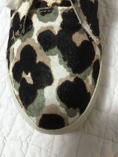 New with box Nine West Optics Lace-Up Sneakers Espadrille Taupe Pony Size 6.5 - Picture 8 of 9