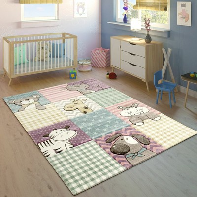 pink and purple baby room