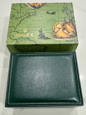 100% Genuine Vintage Rolex Datejust Green Box Booklet Tag SET 80
