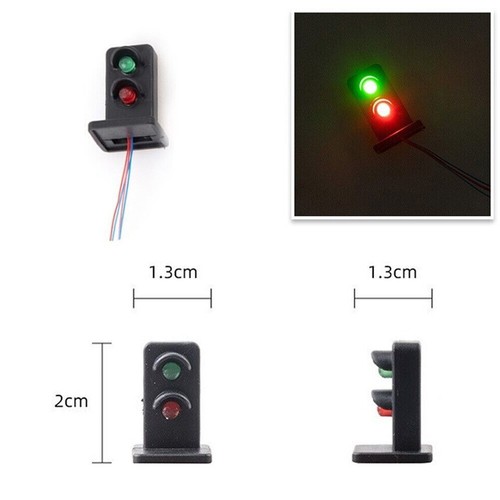 16PCS Model Train Signals 2 Lights OO HO scale Railroad LED Signal Lamp 20mm- - Picture 5 of 7