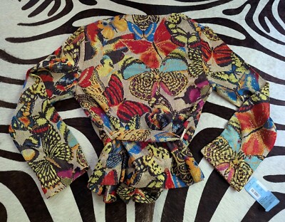 Vintage Archive Couture 90s NWT Missoni Butterfly Cardigan 