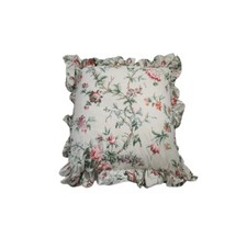 Vintage Ralph Lauren Tolouse floral Ruffle Accent Pillow with down filled insert