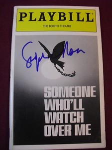 Playbill~Someone Who'll Watch Over Me~Signed by Stephen Rea~May,1993