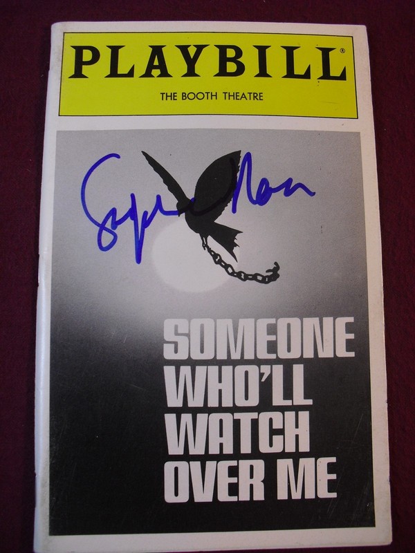 Playbill~Someone Who'll Watch Over Me~Signed by Stephen Rea~May,1993