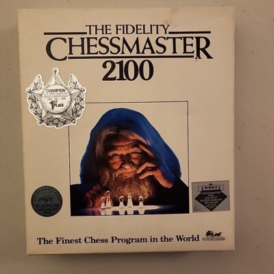 Chessmaster 2100 5.25  3.5'' Floppy Disks PC Big Box Game 1988 Made for MS-DOS