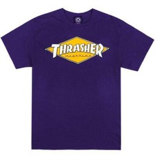 Original Thrasher Diamant Logo - Lila