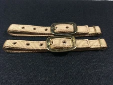 Economy Breast Collar Tuggs, 3/4" - Tan nylon - 1 pair (E488)