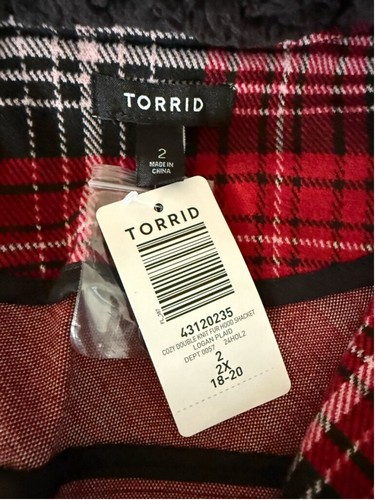 Torrid Cozy Double Knit Shacket Size 2X - Picture 4 of 12