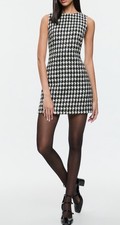 Alice + Olivia Clyde Houndstooth Tweed Sheath Dress Sz 8 NWT