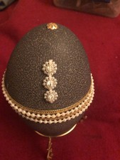 Genuine Vintage Emu Egg Cut Ready For Decorating *Abandoned Project *