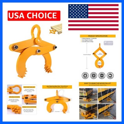 Pallet Puller Clamp 1T/2204LBS Pallet Jack Puller Steel Single Scissor Hook P...