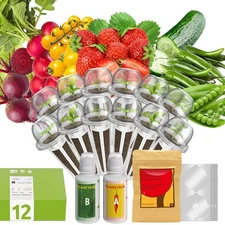 12-Pod Fruit Seed Pod Kit for AeroGarden, iDOO, Ahopegarden Hydroponic Growin...