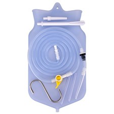 2025 Practical 2L Reusable Blue Silicone Enema Kit For Colon Cleanse Health Care
