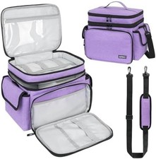 LEFOR·Z Extra Large Sewing Box,Double-Layer Sewing Bags,Protable Travel Sewing B