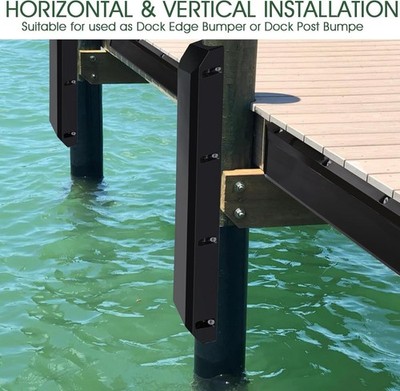 Boat Dock Bumpers Edge Piling Post Guard Marine Vinyl Fender Shield Protection