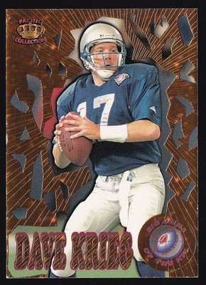 1995 Pacific Triple Folders Big Guns Dave Krieg Seattle Seahawks