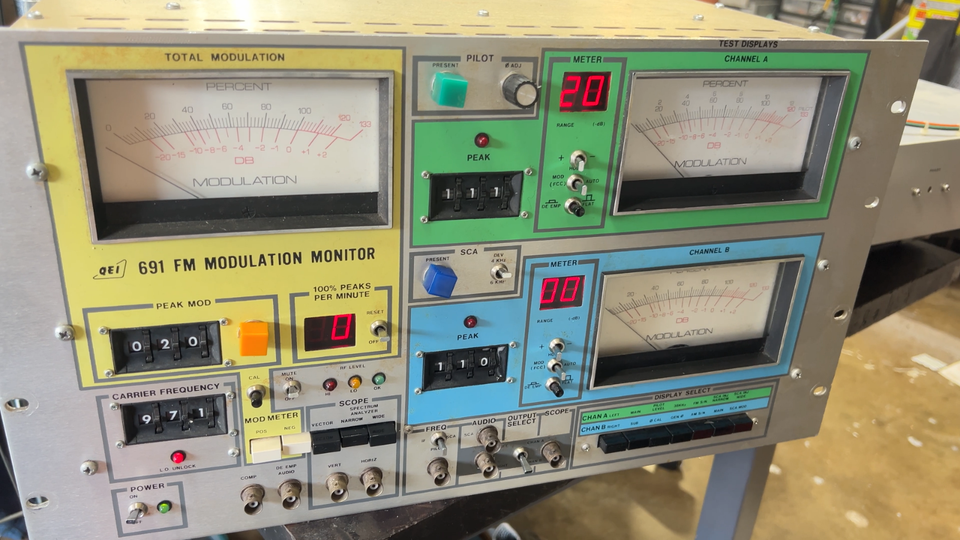 Simple Modulation Monitor QEI 691-FM Modulation Monitor Radio Broadcast | eBay