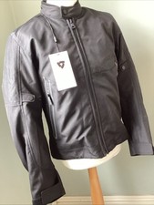 Rev'it Shade H2O Motorcycle Motorbike Summer Textile Jacket Black Large
