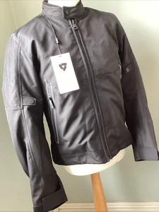 Rev'it Shade H2O Motorcycle Motorbike Summer Textile Jacket Black Large
