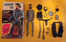 Grey body Dangerous Dan + 20 Accessories + Manual Marx Mod box Johnny West Gray