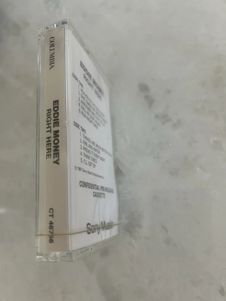Eddie Money - Right Here / Cassette / Advanced Promo / Sealed New - Image 3 of 3