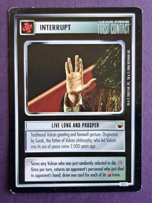 Star Trek CCG (Trouble with Tribbles) - Live Long and Prosper (common)
