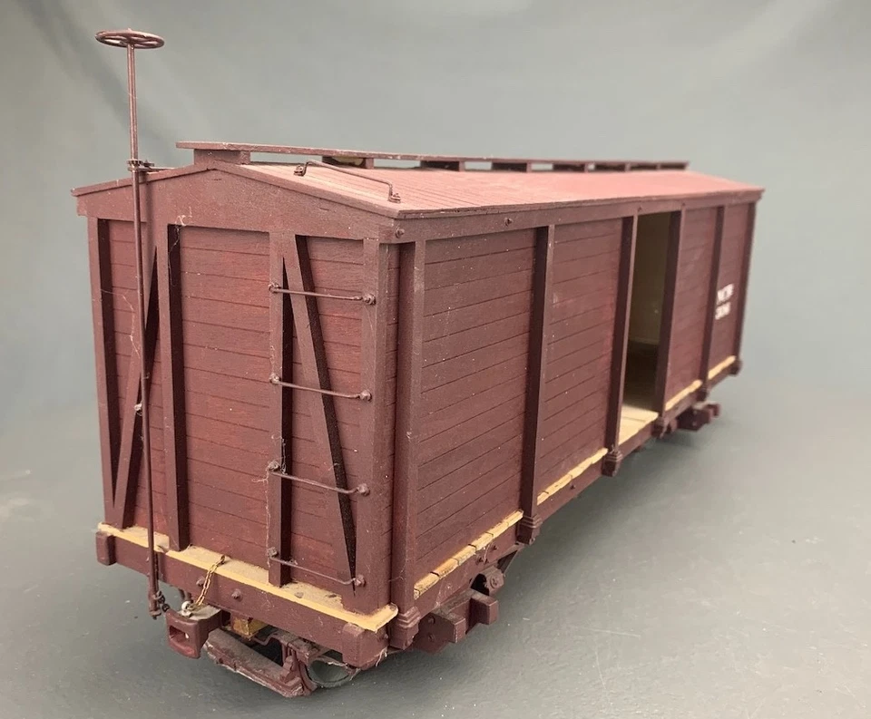 Fn3 1:20.3 27’ Boxcar N.C. Ry #306 w/working brakes G1034 - Image 3 of 4