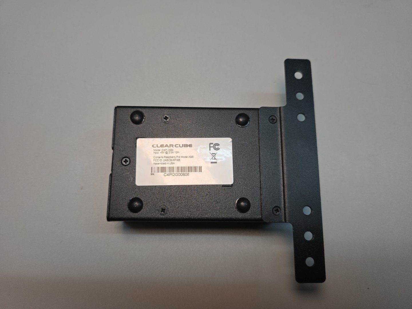 Raspberry Pi 4 Model B - 2GB RAM with Clearcube case VESA