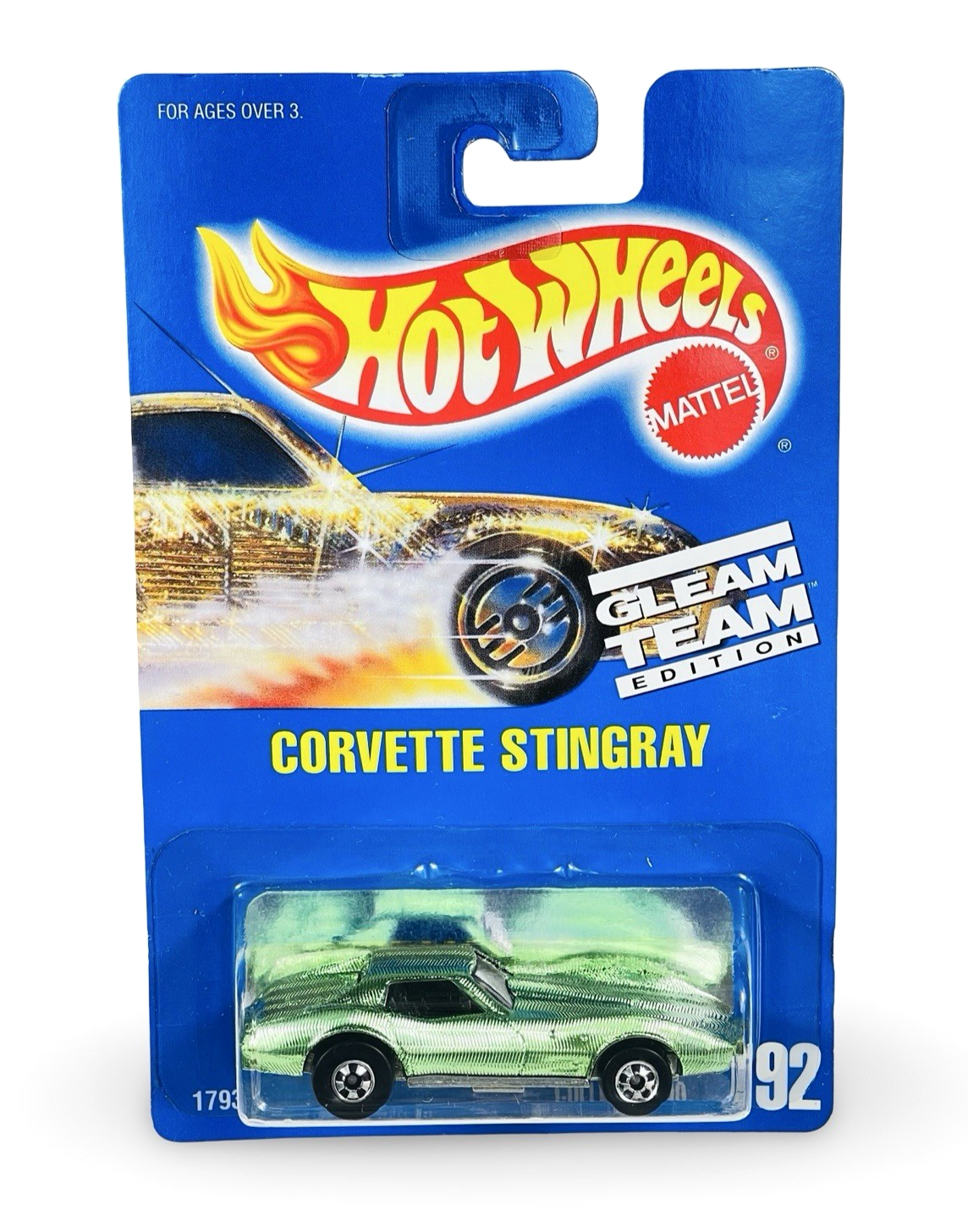 Hot Wheels (3) Varied Gleam Team Cars Corvettes T-Bird ~ 1991 Carded 1: ...