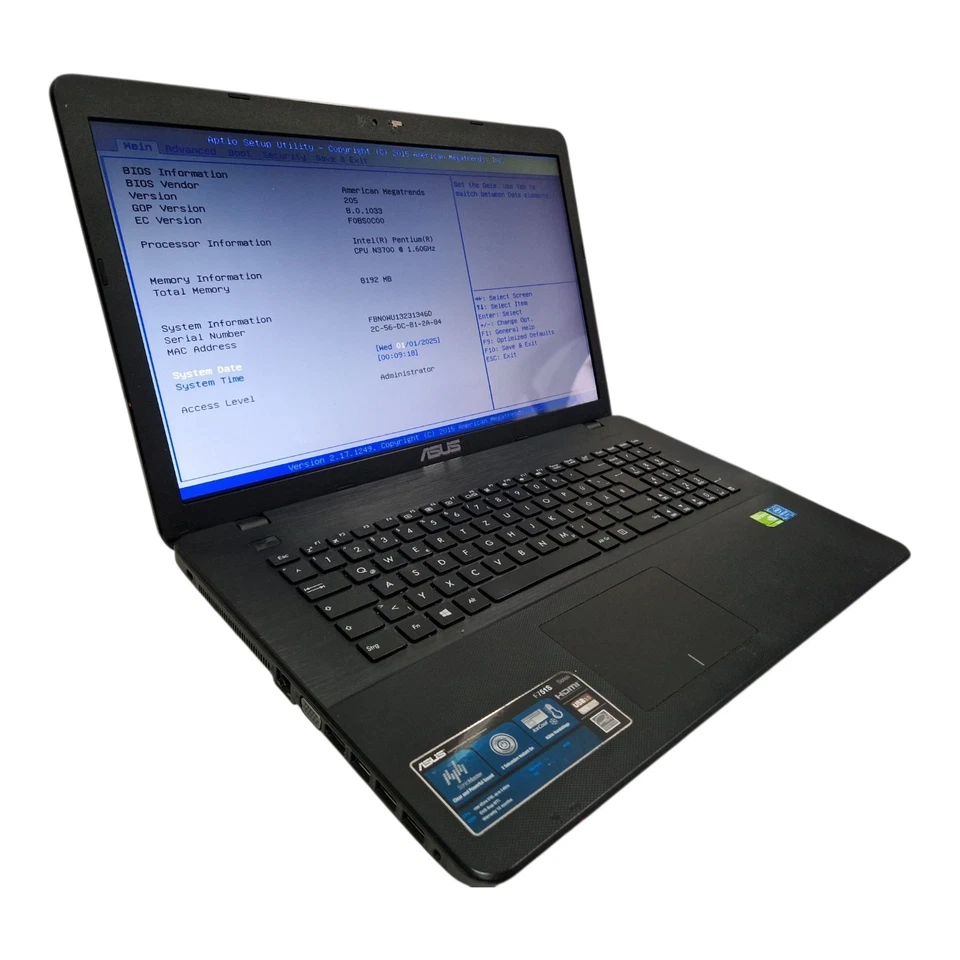 ASUS F751S Séries Laptop – Intel Pentium N3700,8GB RAM, Nvidia Geforce 920M #A9 - Photo 3/4