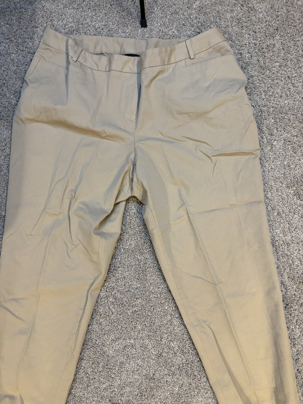 Lane Bryant Women's Plus Size 20 Khaki Straight Leg Dress Casual Pants Stretch