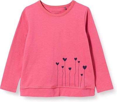 bellybutton Baby-Mädchen Langarmshirt T-Shirt, Rosette|Rose, 50