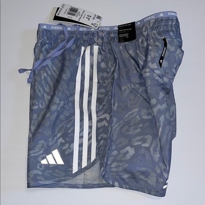 adidas running shorts Mens S Own The Run 5'' Lavender Gray brief Liner pocket $55
